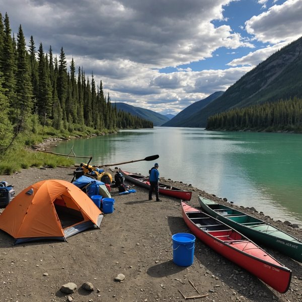 Comment organiser un camping pour une expédition de canoë sur le fleuve Yukon?