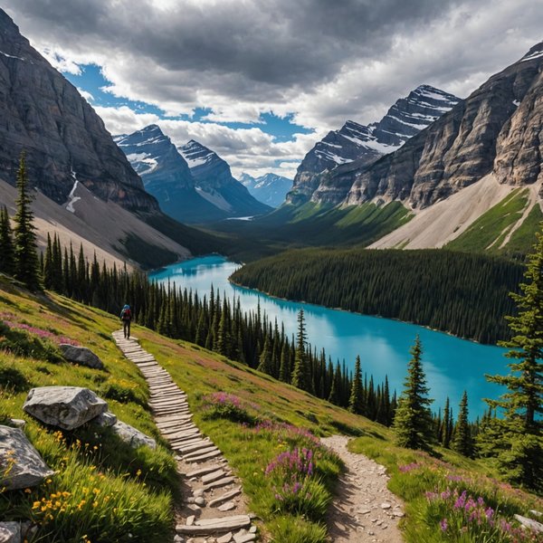 Quels sont les meilleurs sentiers pour une randonnée dans les montagnes Rocheuses au Canada?